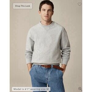Men’s J. Crew Heave Heritage 14 oz. fleece sweatshirt Grey Large